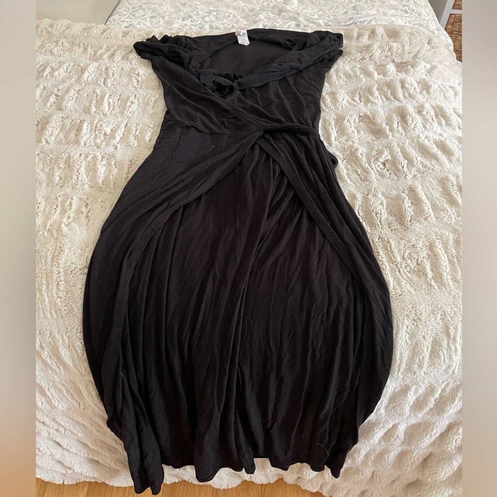 Wrap Around Black Dress